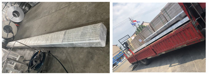 El acero galvanizó el carril colgante 2 del rodillo de puerta de la ejecución del sistema de pista del rodillo