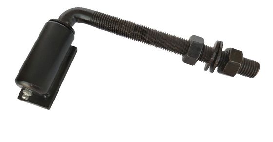 7&quot; de cierre automático la soldadura de acero en las bisagras del barril emperna de largo el polvo de acero cubrió negro