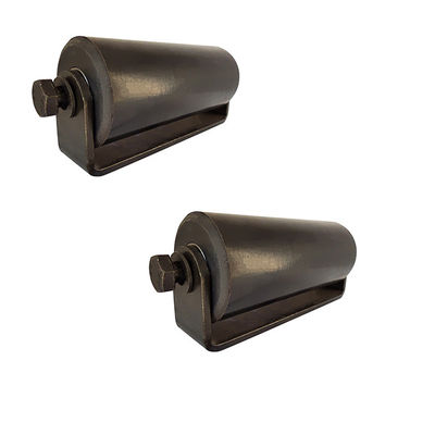 rodillos de guía plástica de nylon del lado de 12&quot; 6 pulgadas con el soporte para resbalar el hardware rodante de la puerta