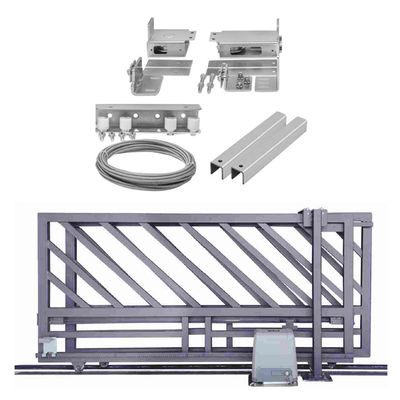 Hardware telescópico galvanizado 3M automático los 4M de la puerta de desplazamiento de la puerta doble