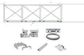 Equipos automáticos telescópicos del hardware del abrelatas de la puerta de la puerta de desplazamiento DIY