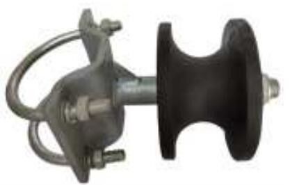 rodillos voladizos de nylon de la puerta 5327g con la cerca Gate Wheels de la alambrada del soporte