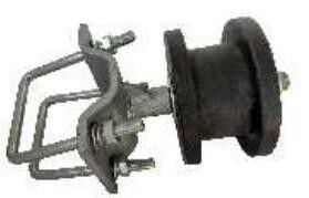 rodillos voladizos de nylon de la puerta 5327g con la cerca Gate Wheels de la alambrada del soporte