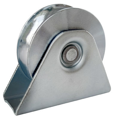 4&quot; rodillo galvanizado de acero del surco de U para la puerta del hierro con la sola rueda de la puerta de desplazamiento que lleva