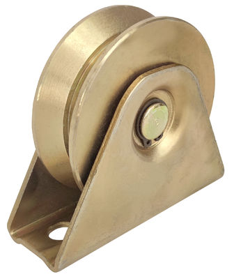 Solo surco de acero de U que lleva con la rueda de la puerta de desplazamiento del soporte