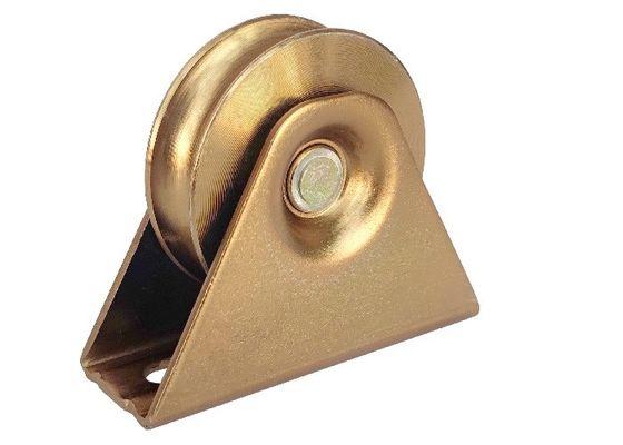 4&quot; rodillo galvanizado de acero del surco de U para la puerta del hierro con la sola rueda de la puerta de desplazamiento que lleva