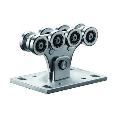los rodillos de 48m m galvanizaron la rueda voladiza de desplazamiento media de acero del carro de la puerta