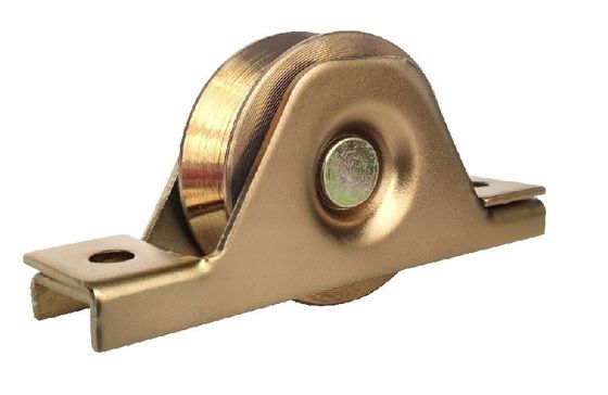 ruedas del hardware de la puerta deslizante ruedas inferiores V de la puerta de acero del surco de 4&quot; de 101.6m m con 6202 que llevan
