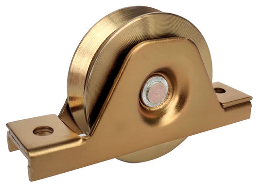 ruedas del hardware de la puerta deslizante ruedas inferiores V de la puerta de acero del surco de 4&quot; de 101.6m m con 6202 que llevan