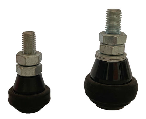Negro de nylon del rodillo de guía de la puerta de desplazamiento M12 de 43M M 30M M