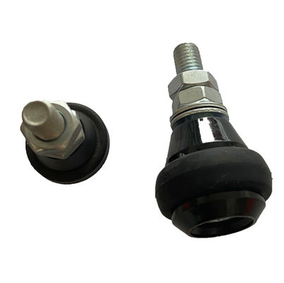 Negro de nylon del rodillo de guía de la puerta de desplazamiento M12 de 43M M 30M M