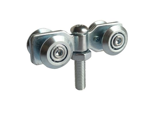 1,5&quot; sistema ferroviario colgante del rodillo de las colocaciones de la puerta deslizante con acero galvanizado placa de la curva