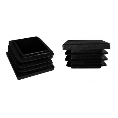 4x4” 2 adentro. X 2 adentro. Casquillo cuadrado plástico negro 4&quot; 2&quot; del poste cerca de aluminio Post Caps