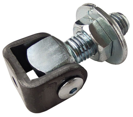 Soldadura de plata del cinc M16 en la bisagra ajustable de la puerta de la puerta de oscilación de las bisagras con las placas de Jionted