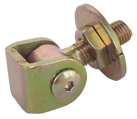 Soldadura de plata del cinc M16 en la bisagra ajustable de la puerta de la puerta de oscilación de las bisagras con las placas de Jionted