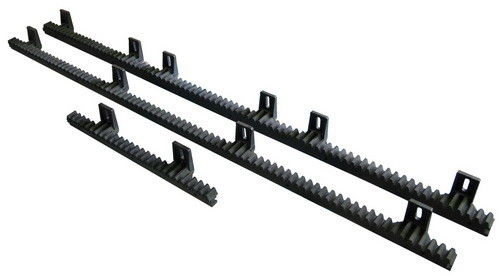 Plástico negro dentado automático eléctrico del estante de engranaje de la puerta de la poliamida de nylon M4