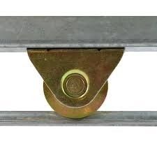 De la polea equipos industriales plateados del hardware de la rueda de la puerta de desplazamiento del oro suavemente