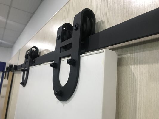 Pista de puerta galvanizada de granero los 2m desplazamiento de madera del granero de la capa del bloque de 96 pulgadas