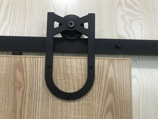 Pista de puerta galvanizada de granero los 2m desplazamiento de madera del granero de la capa del bloque de 96 pulgadas
