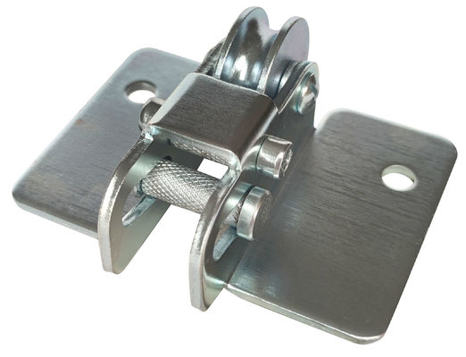 Rodillo de puerta colgante galvanizado de acero Q235 Kit With Forge Centre Plate