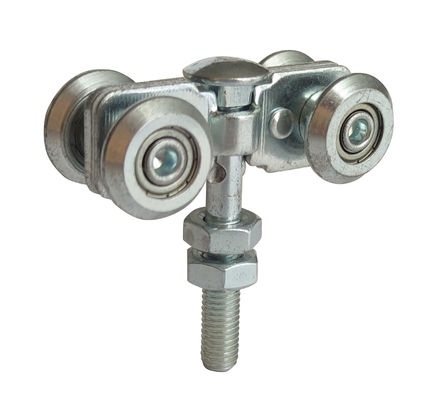Rodillo de puerta colgante galvanizado de acero Q235 Kit With Forge Centre Plate