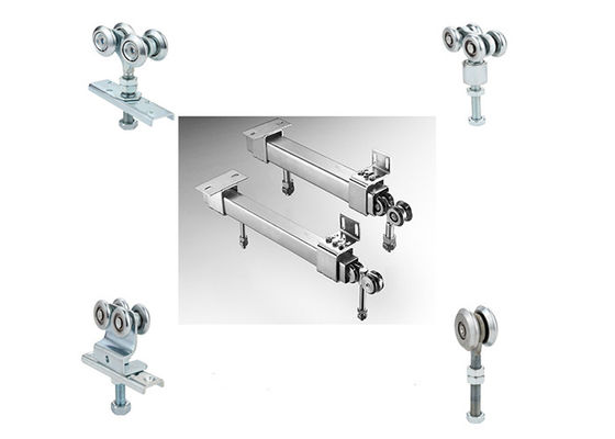 Rodillo de puerta colgante galvanizado de acero Q235 Kit With Forge Centre Plate