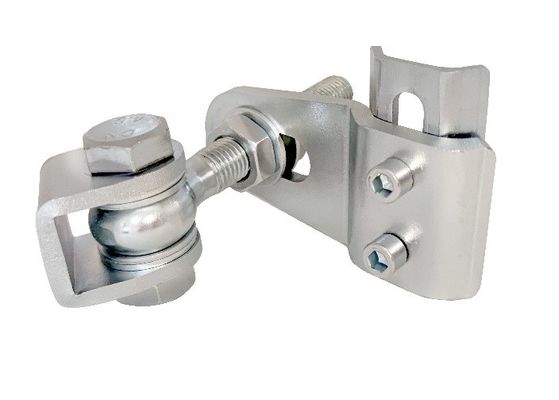 Soldadura ajustable del cinc M16 de la bisagra 4d de la dirección de acero blanca del doble en las bisagras para la puerta de oscilación