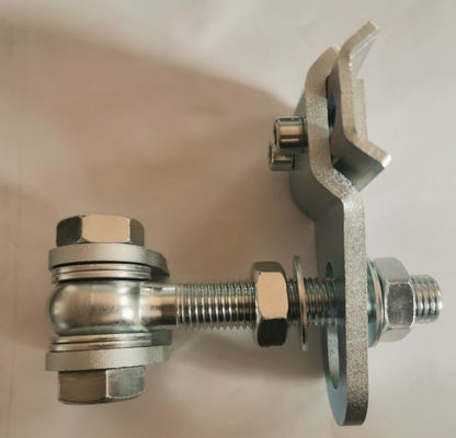 Soldadura ajustable del cinc M16 de la bisagra 4d de la dirección de acero blanca del doble en las bisagras para la puerta de oscilación