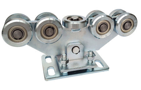 placa voladiza galvanizada de plata de la fijación del carro de la rueda de Gate Kit 9 de la cerca de 68m m