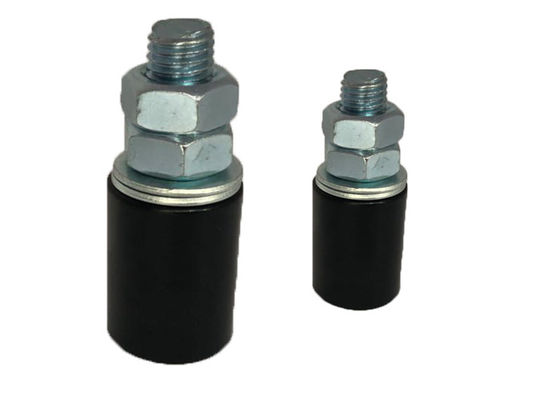 Ruedas de nylon plásticas de los rodillos de guía blancas y negras con el perno 40x250m m