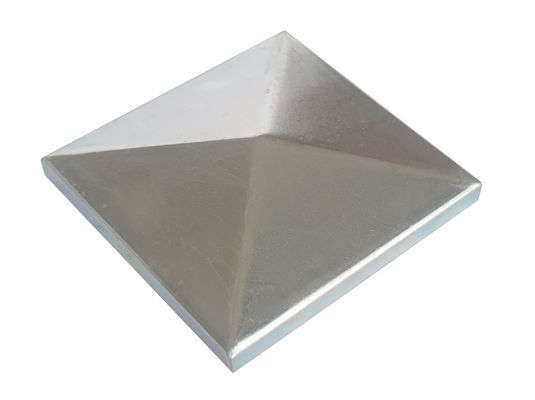 bata de acero blanca de la pirámide de Post Caps Galvanized de 2 x 2 cercas de 40x40 3 5/8 x 3 5/8