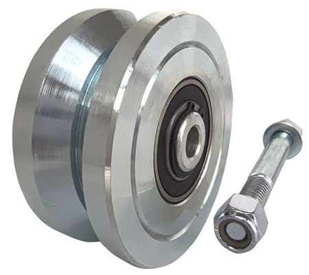 3&quot; 4&quot; 6&quot; rueda de la puerta del V-surco para el acero sólido de las pistas de la puerta de desplazamiento del V-perfil 3000 libras 5000 libras