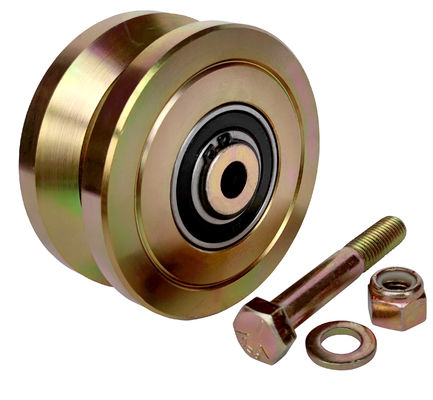 3&quot; 4&quot; 6&quot; rueda de la puerta del V-surco para el acero sólido de las pistas de la puerta de desplazamiento del V-perfil 3000 libras 5000 libras