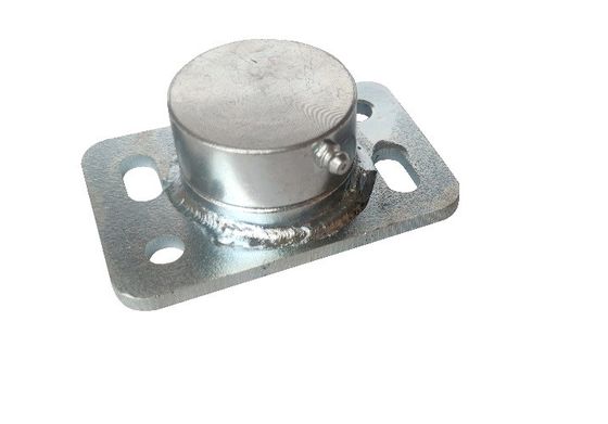acero resistente de oscilación de la granja de 40m m de la puerta del hardware inferior de la bisagra con la rotación de la placa de la barra redonda