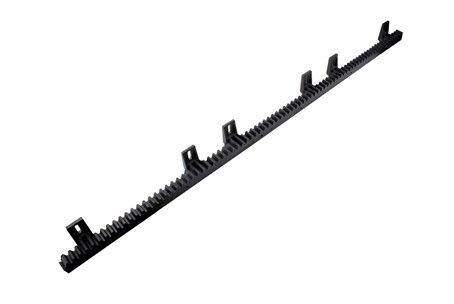 Plástico negro dentado automático eléctrico del estante de engranaje de la puerta de la poliamida de nylon M4