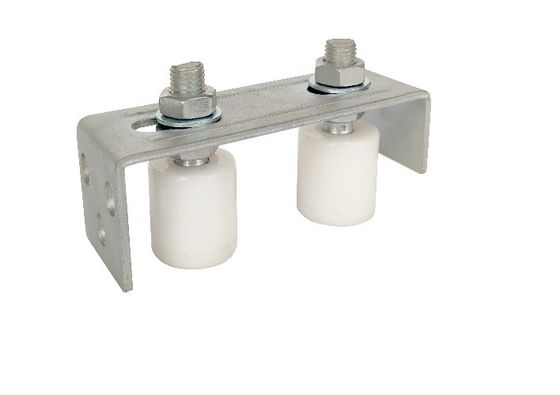 Soporte de nylon del rodillo de guía de 2 rodillos para la puerta de desplazamiento