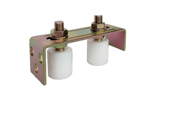 Soporte de nylon del rodillo de guía de 2 rodillos para la puerta de desplazamiento