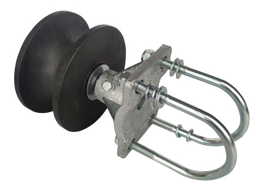 Ruedas voladizas de nylon negras de la puerta 2&quot; 3/8&quot; 4&quot; equipo voladizo del hardware de los rodillos de la puerta de la alambrada