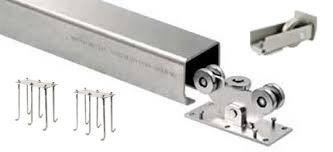 hardware manufacturado de la puerta del hierro de la puerta de desplazamiento de los materiales del metal