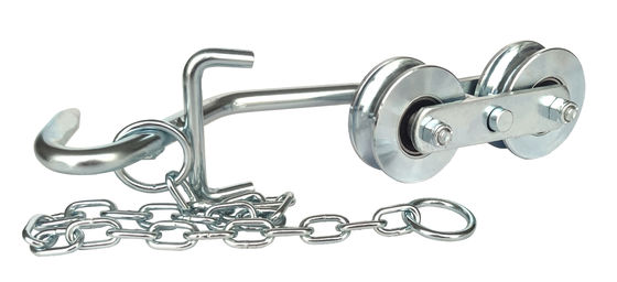 Rodillo del cablecarril del plátano del rodamiento de bolitas de la bola con el hardware resistente de cadena