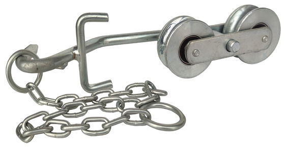 Rodillo del cablecarril del plátano del rodamiento de bolitas de la bola con el hardware resistente de cadena