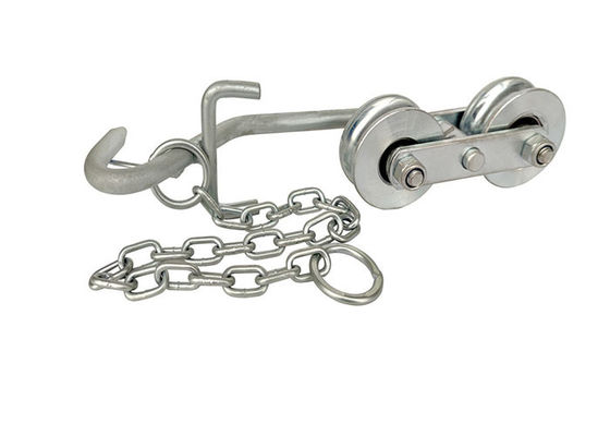 Rodillo galvanizado de acero de la carretilla de la granja del plátano del cablecarril