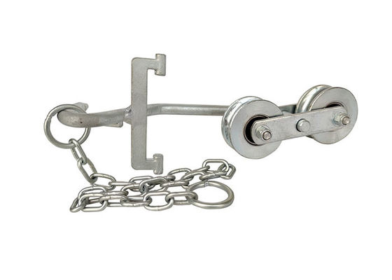 Rodillo galvanizado de acero de la carretilla de la granja del plátano del cablecarril