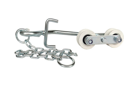 Rodillo galvanizado de acero de la carretilla de la granja del plátano del cablecarril
