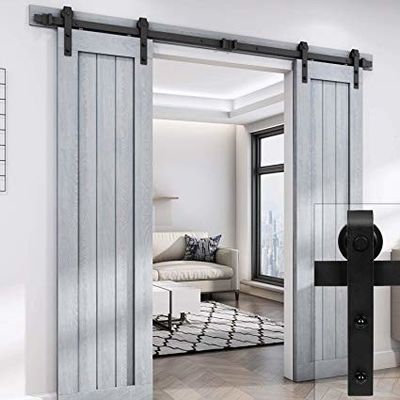 Hardwares de madera interiores de la puerta de Diamond Iron Powder Coated Silde del negro de la puerta de Jinnaike