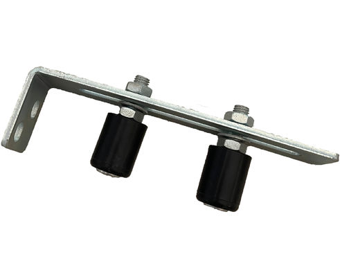 Cinc blanco de desplazamiento de la puerta de guía superior de los rodillos de nylon ajustables del soporte 40x30