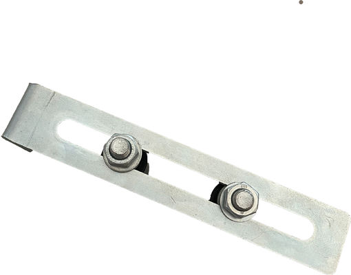 Cinc blanco de desplazamiento de la puerta de guía superior de los rodillos de nylon ajustables del soporte 40x30
