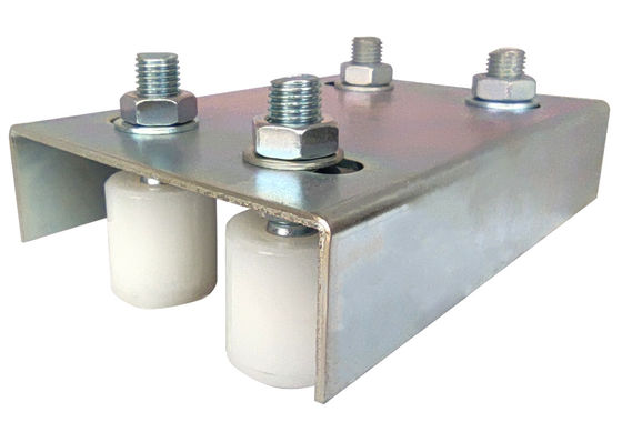 Rodillo de guía ajustable del soporte de JNK con rodillos de nylon duales del perno del 1/2”