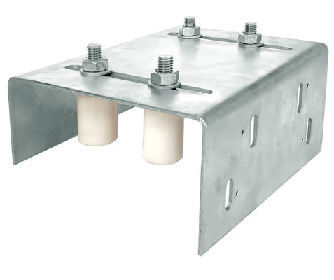Rodillo de guía ajustable del soporte de JNK con rodillos de nylon duales del perno del 1/2”