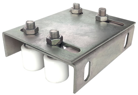 Rodillo de guía ajustable del soporte de JNK con rodillos de nylon duales del perno del 1/2”